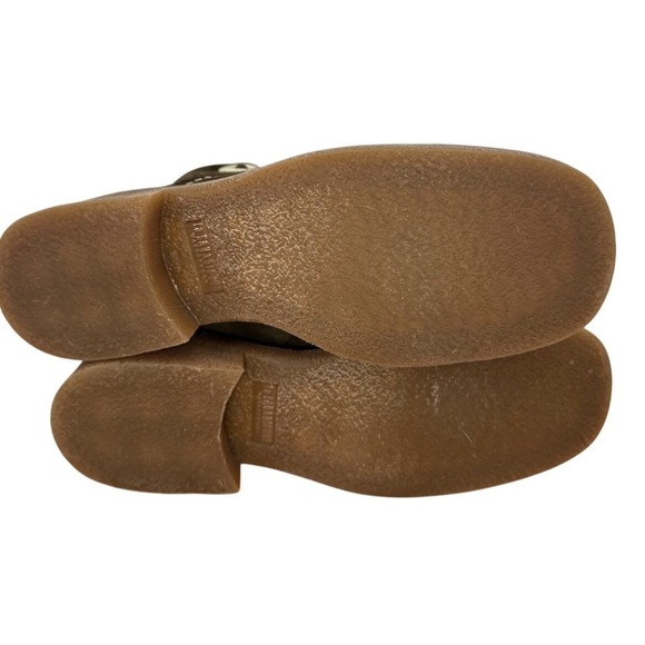 La Canadienne Waterproof Green Lug Sole Suede Stitched Boots Women's Size 9 - Picture 11 of 12